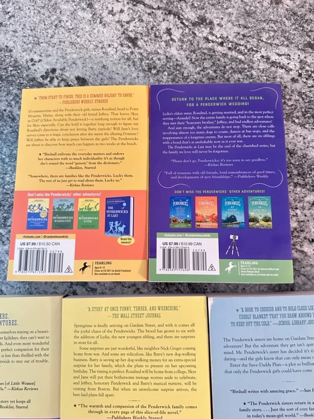 The Penderwicks Complete 5 Book Set Jeanne Birdsall Paperback Series Lot